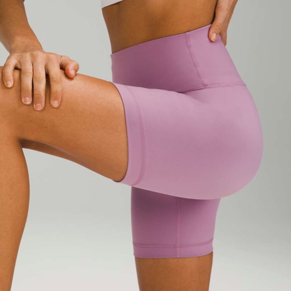 lululemon athletica Mauve Pink High-Rise Bike Shorts - Picture 4 of 8